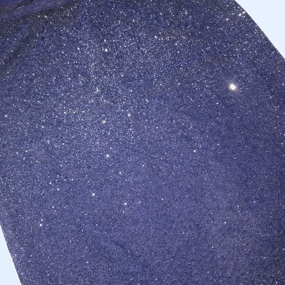 Navy blue sparkly mini dress - Picture 4 of 6